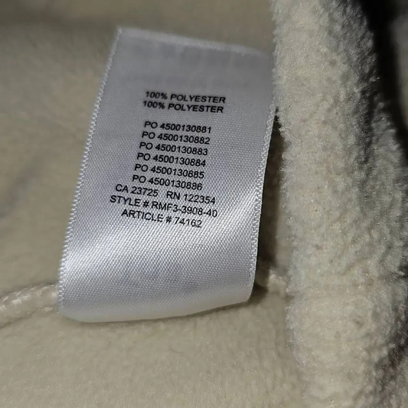 TNA Aritzia Womens Cream Fleece 1/2‎ Zip Cropped Pullover Jacket 2XS XXS - Picture 5 of 5
